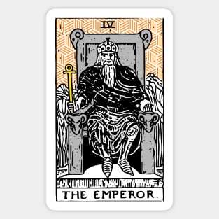 The Emperor - A Geometric Tarot Print Sticker